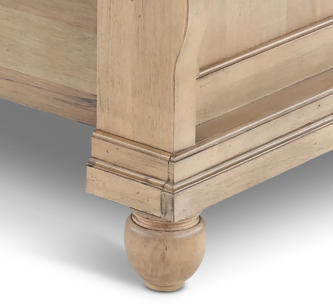 589WT-BED6/0 Traditions Saddle Tan California King Sleigh Bed-8