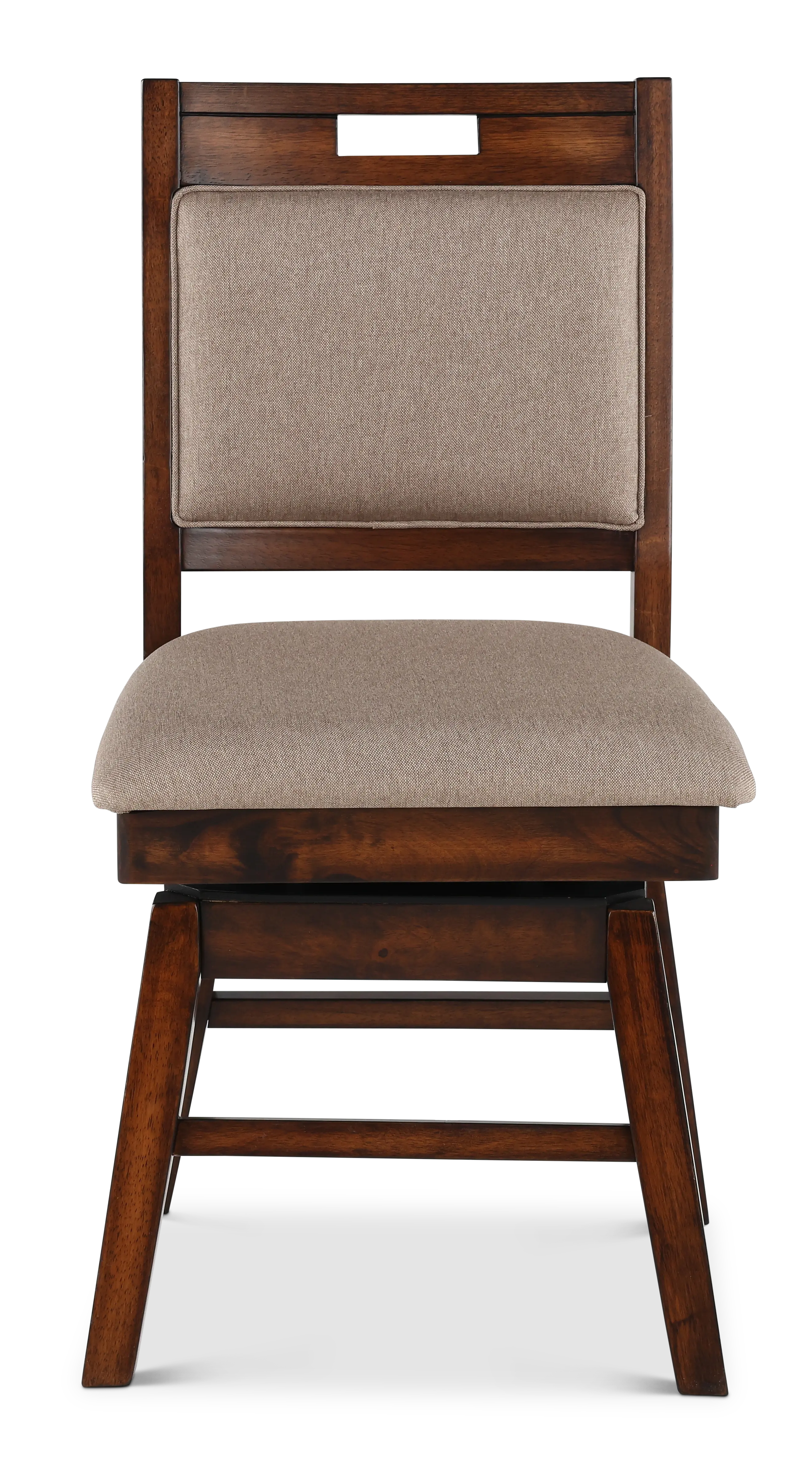 Dallas Walnut Brown Swivel Dining Chair-4