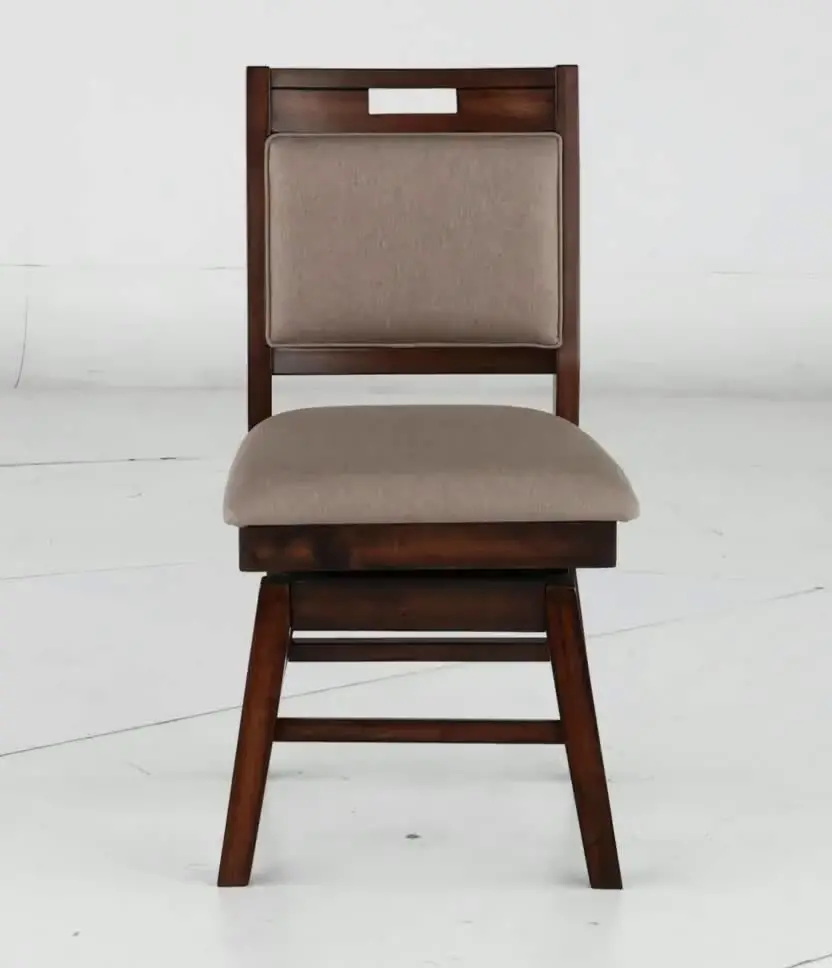 Dallas Walnut Brown Swivel Dining Chair-5