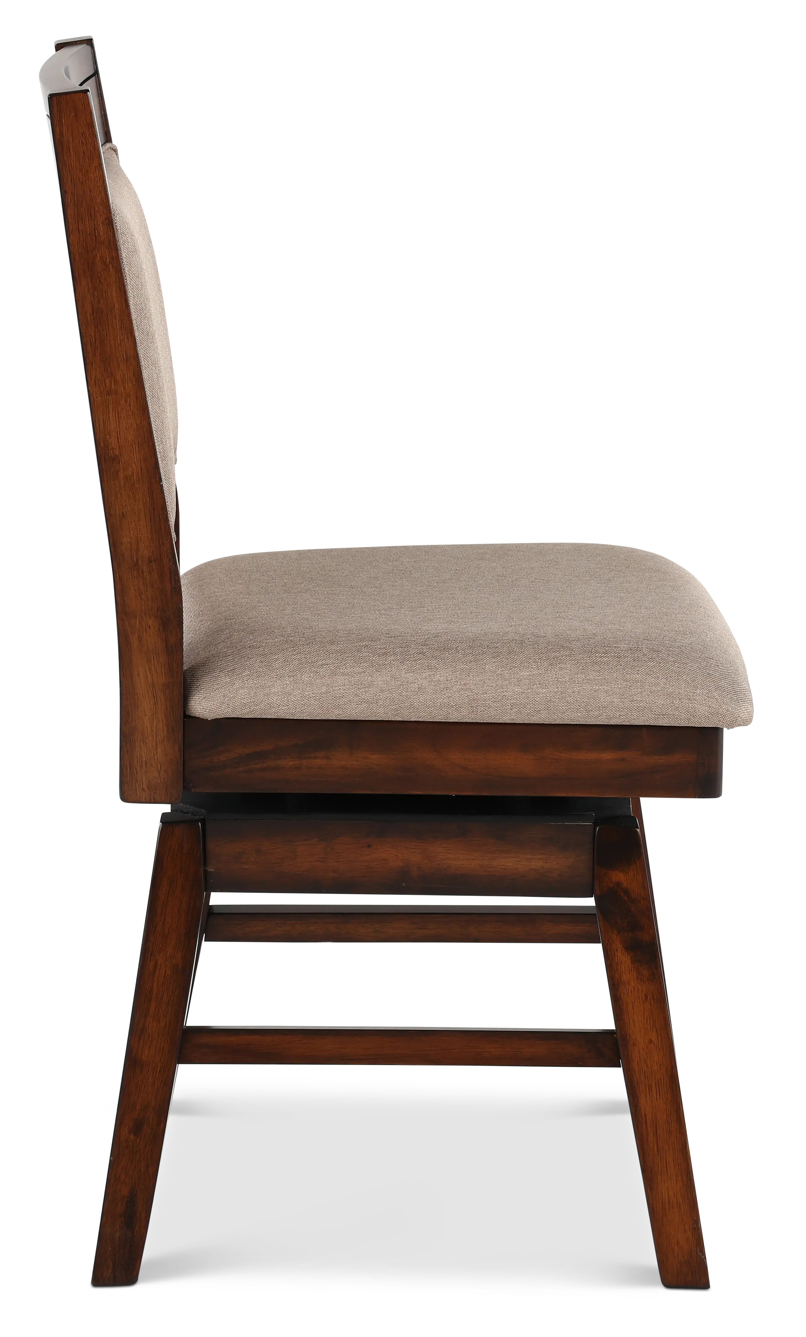 Dallas Walnut Brown Swivel Dining Chair-6