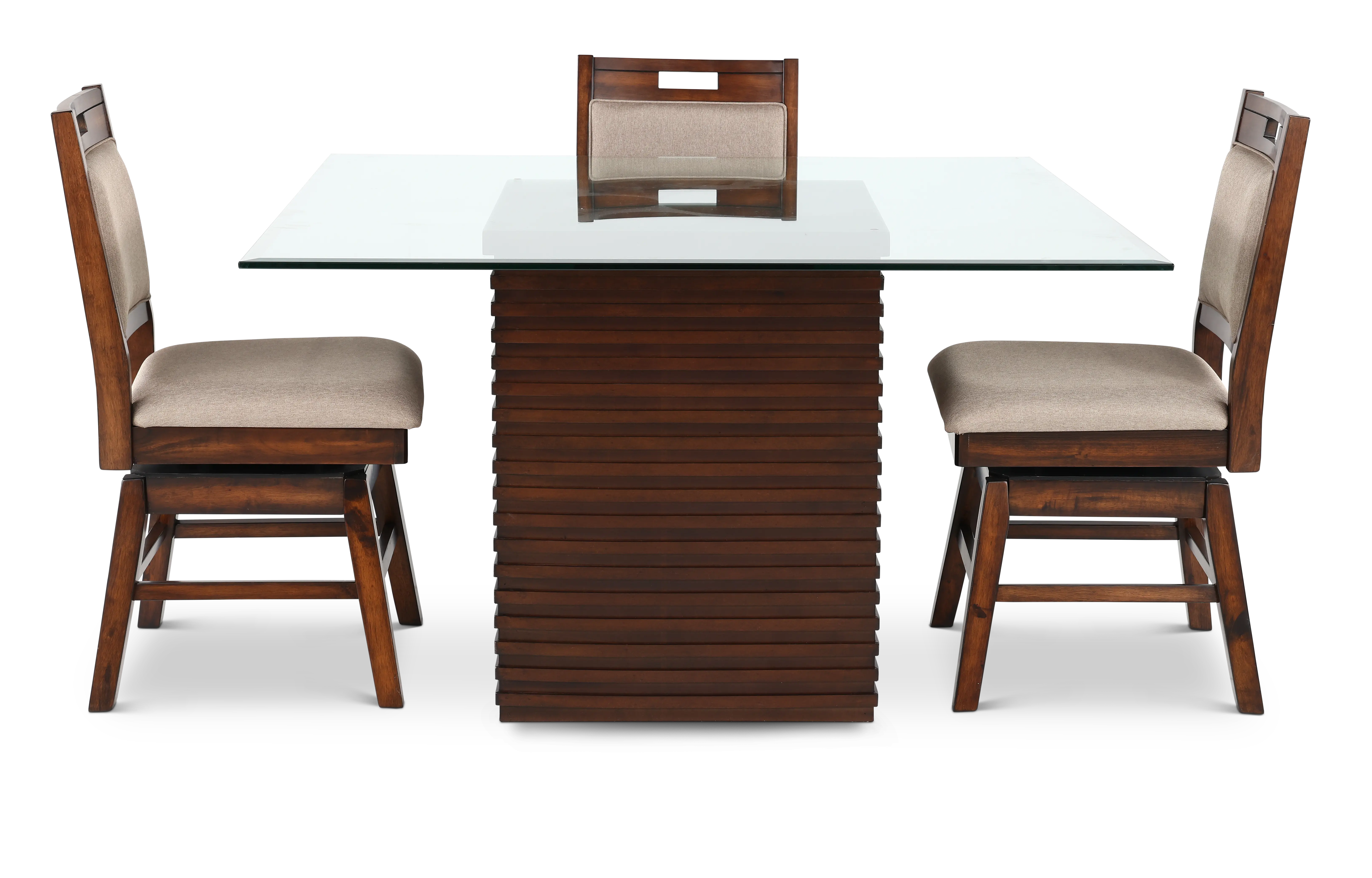 Dallas Walnut Brown 5 Piece Dining Set-4