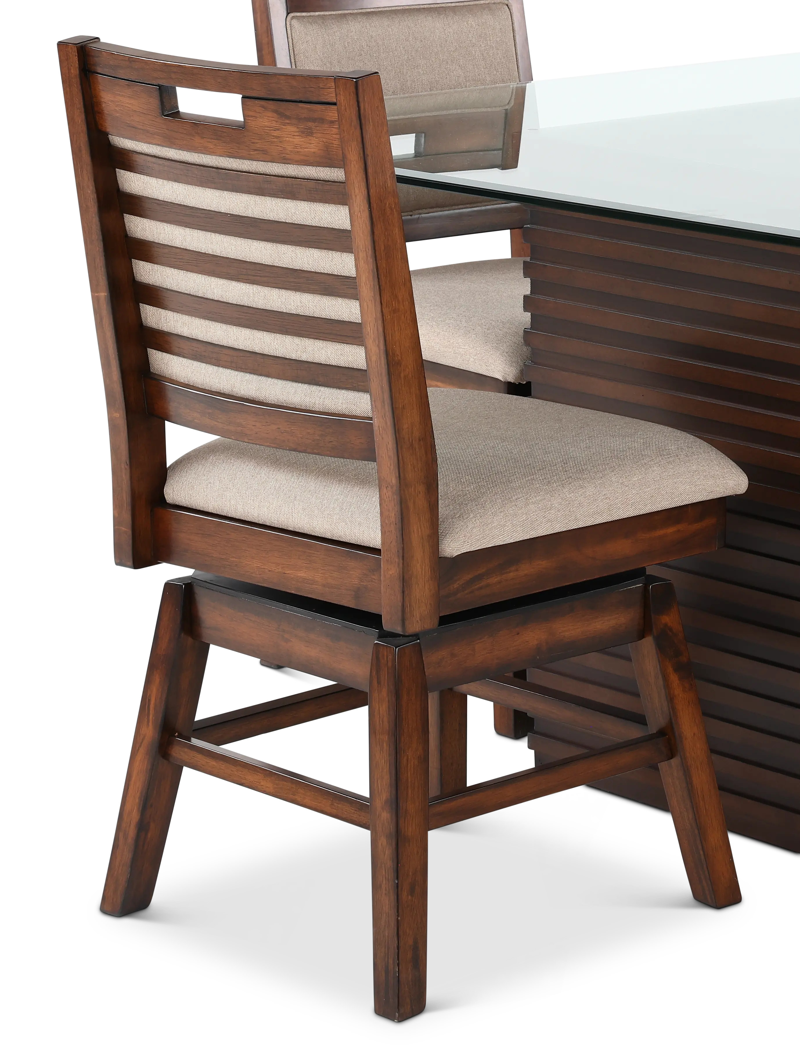 Dallas Walnut Brown 5 Piece Dining Set-5
