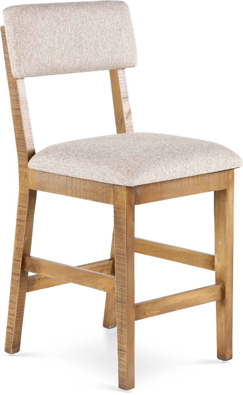 Pacifico Natural Caramel Counter Height Stool