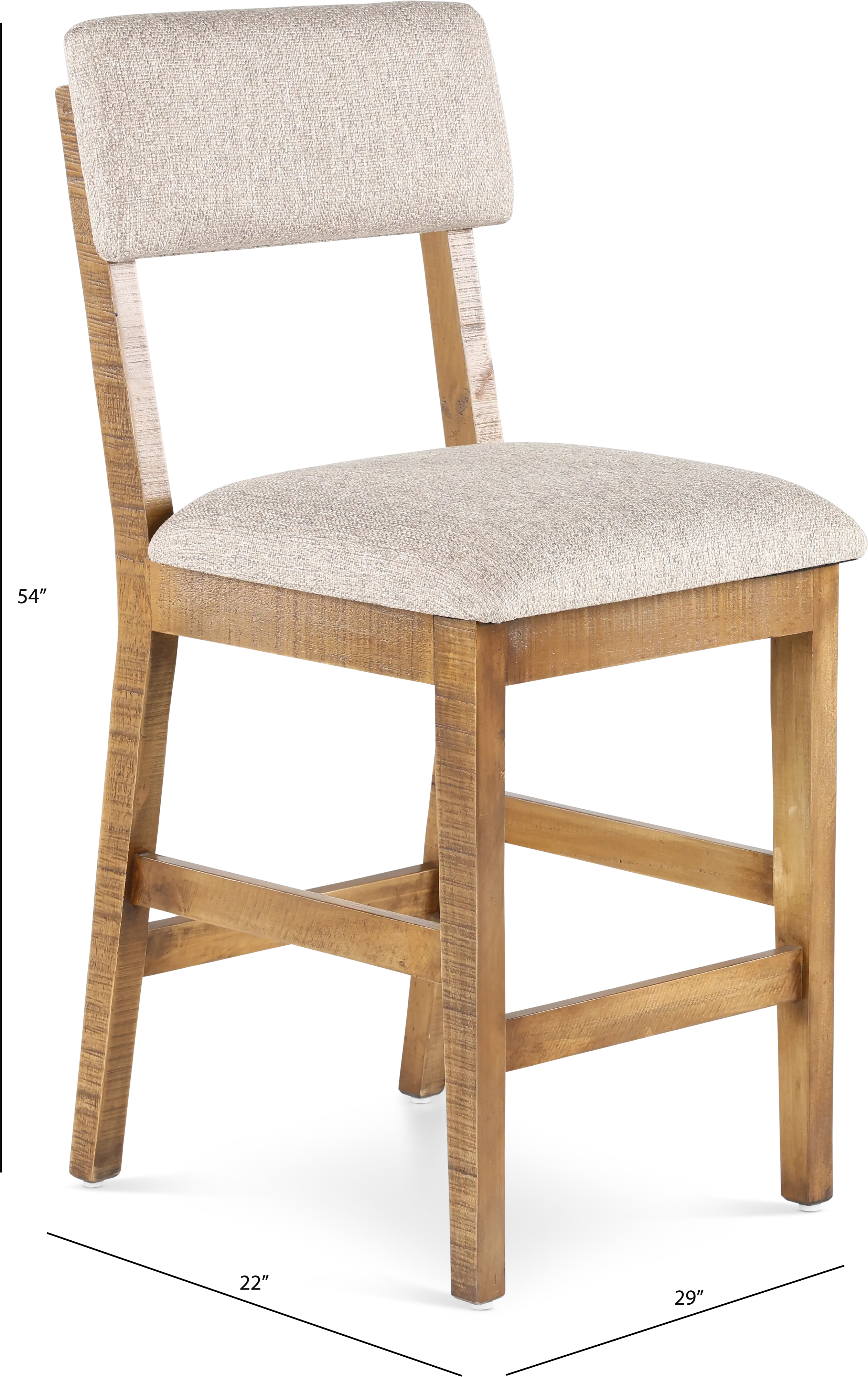 Pacifico Natural Caramel Counter Height Stool-3