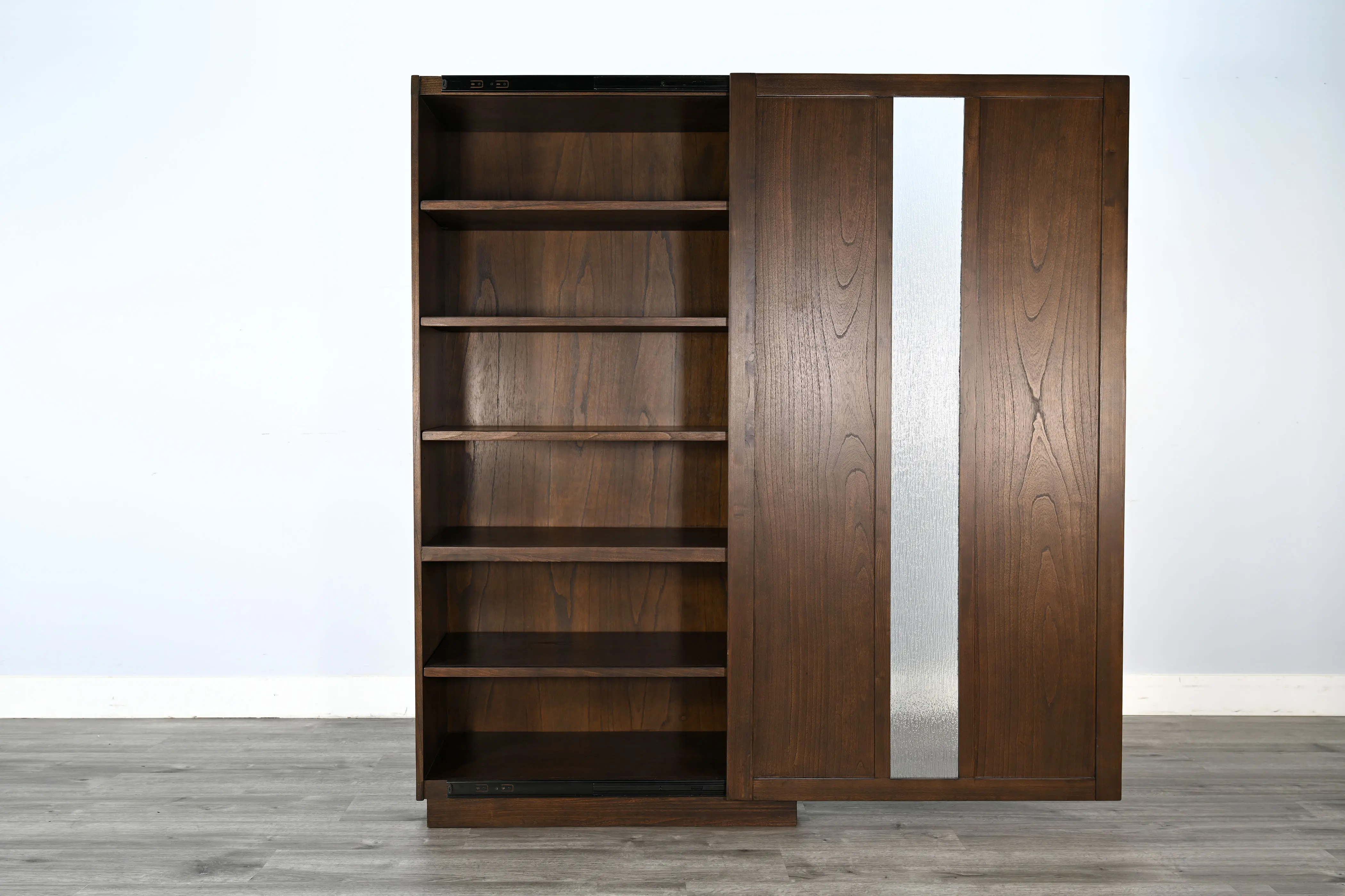 Gen-S Walnut Brown Storage Cabinet-4