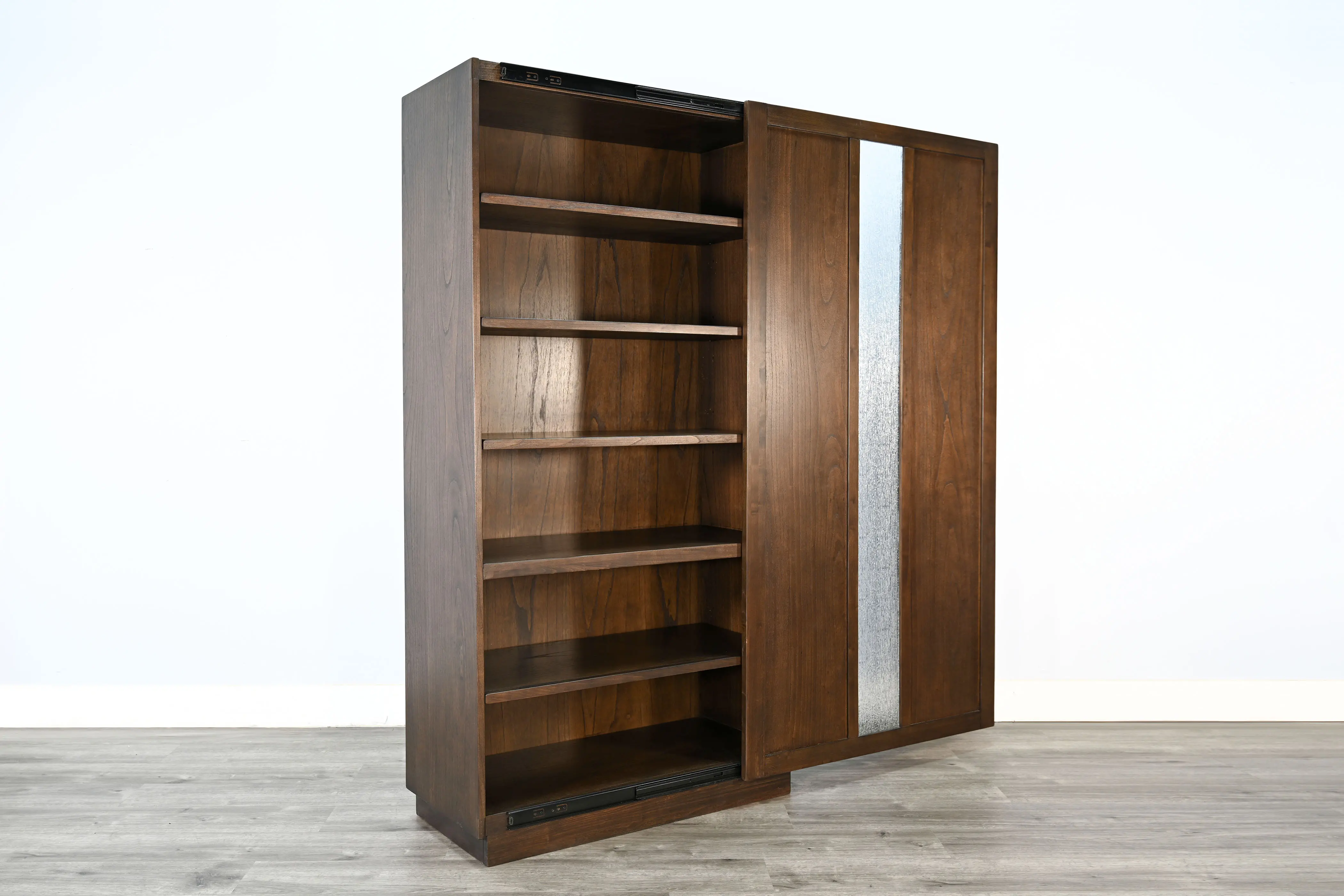 Gen-S Walnut Brown Storage Cabinet-5