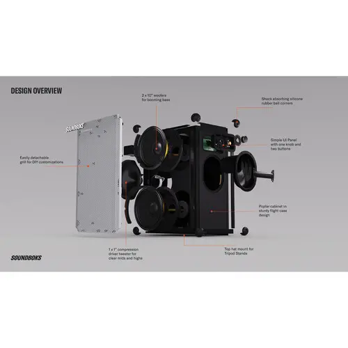 SOUNDBOKS 4 Portable Bluetooth Party Speaker - Metallic Gray-17