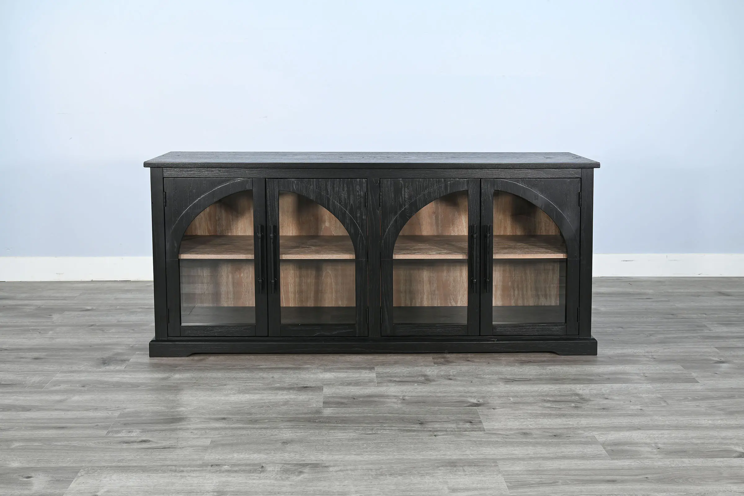 Elena Black and Oak Dining Server-3