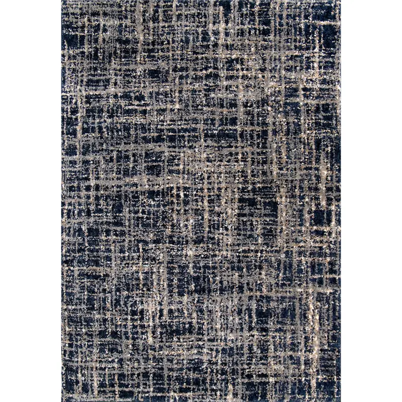 Cotton Tail 5 x 8 Cross Thatch Blue Area Rug