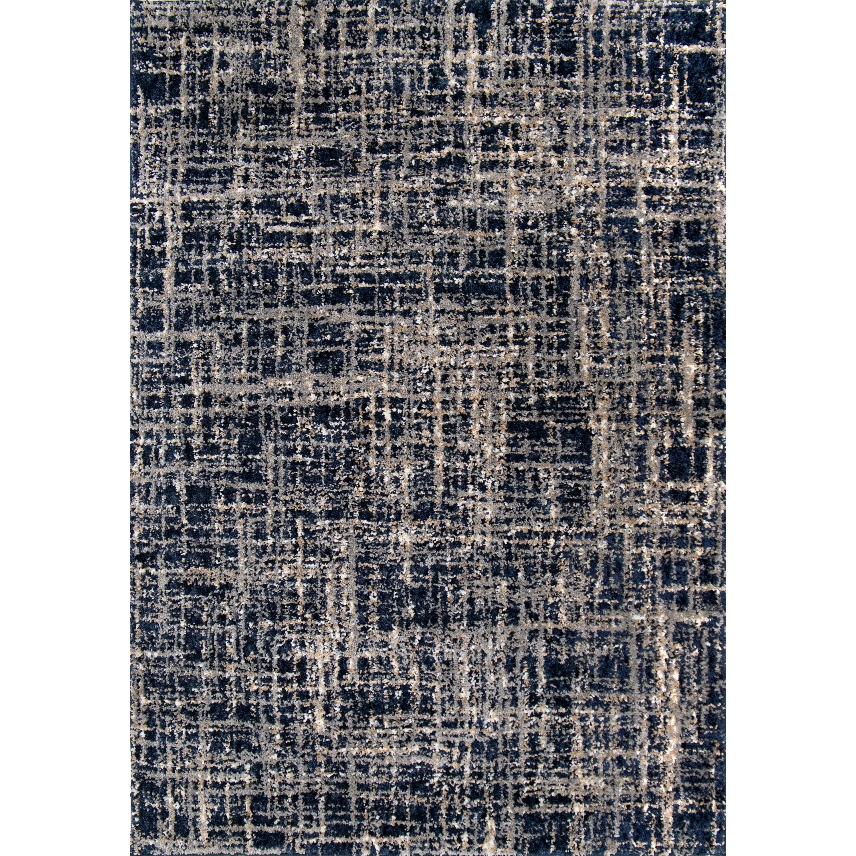 JA26/CROSS-THATCH/BLUE-7.10X10 Cotton Tail 8 x 11 Cross Thatch Blue Area Rug-1