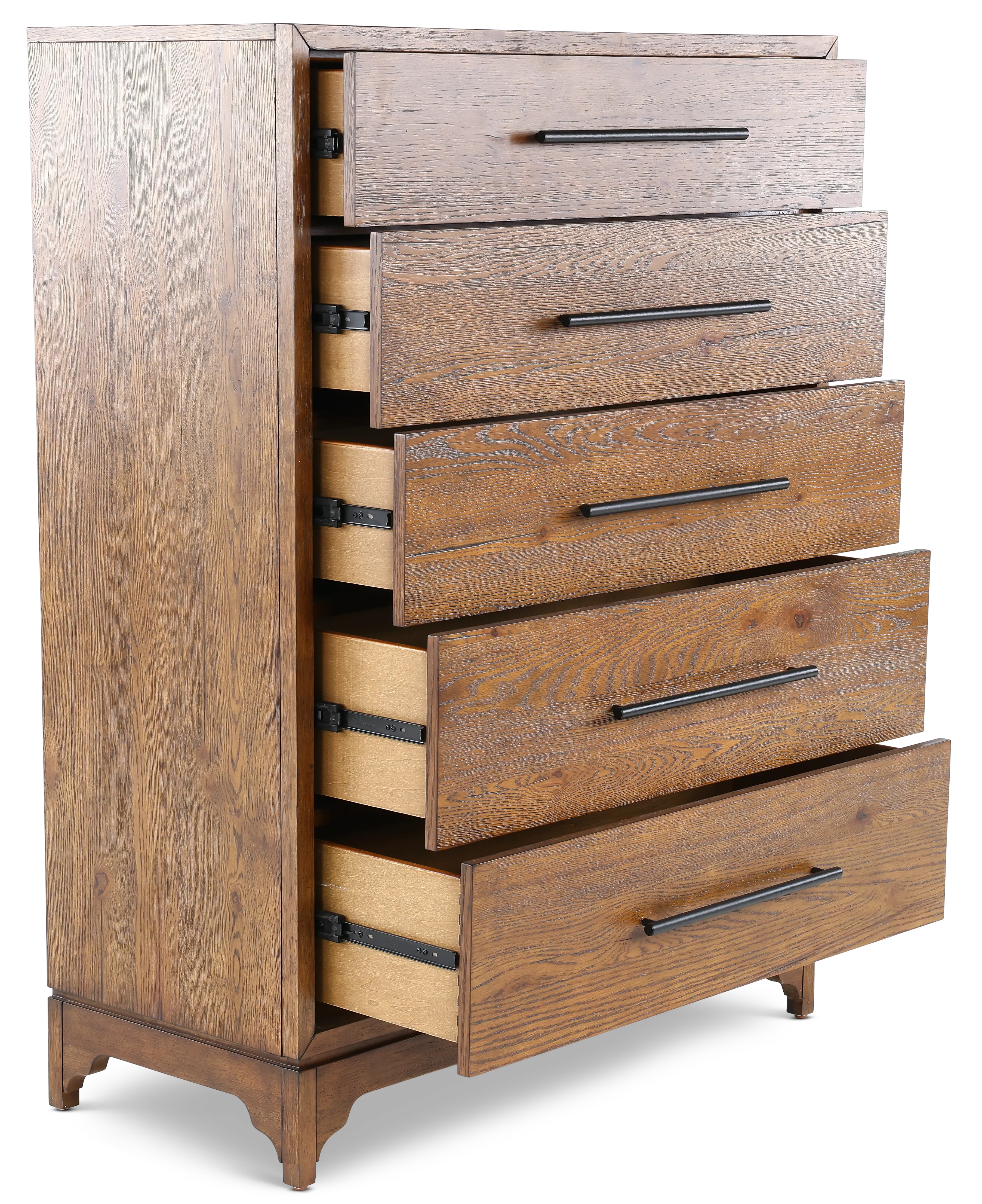 Calhoun Whiskey Oak Chest of Drawers-4