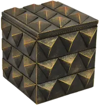 Geo Style Copper Decorative Box
