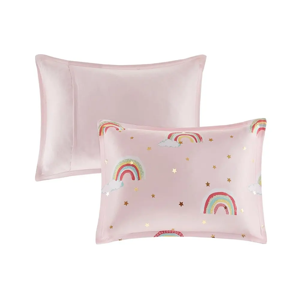 Alicia Pink Twin 5-Piece Comforter Set-7