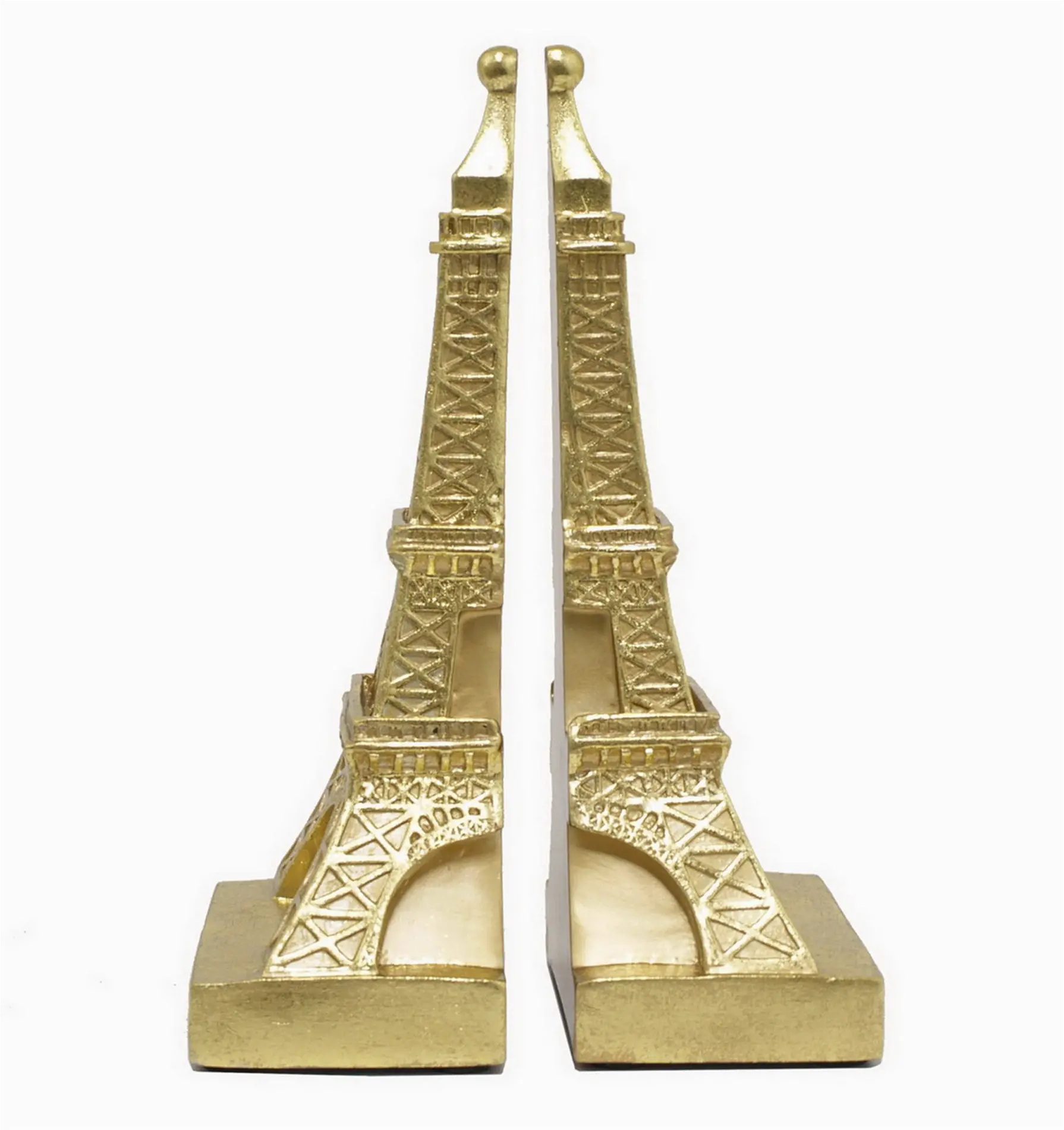 10  Gold Set of Two Eiffel Bookends-1