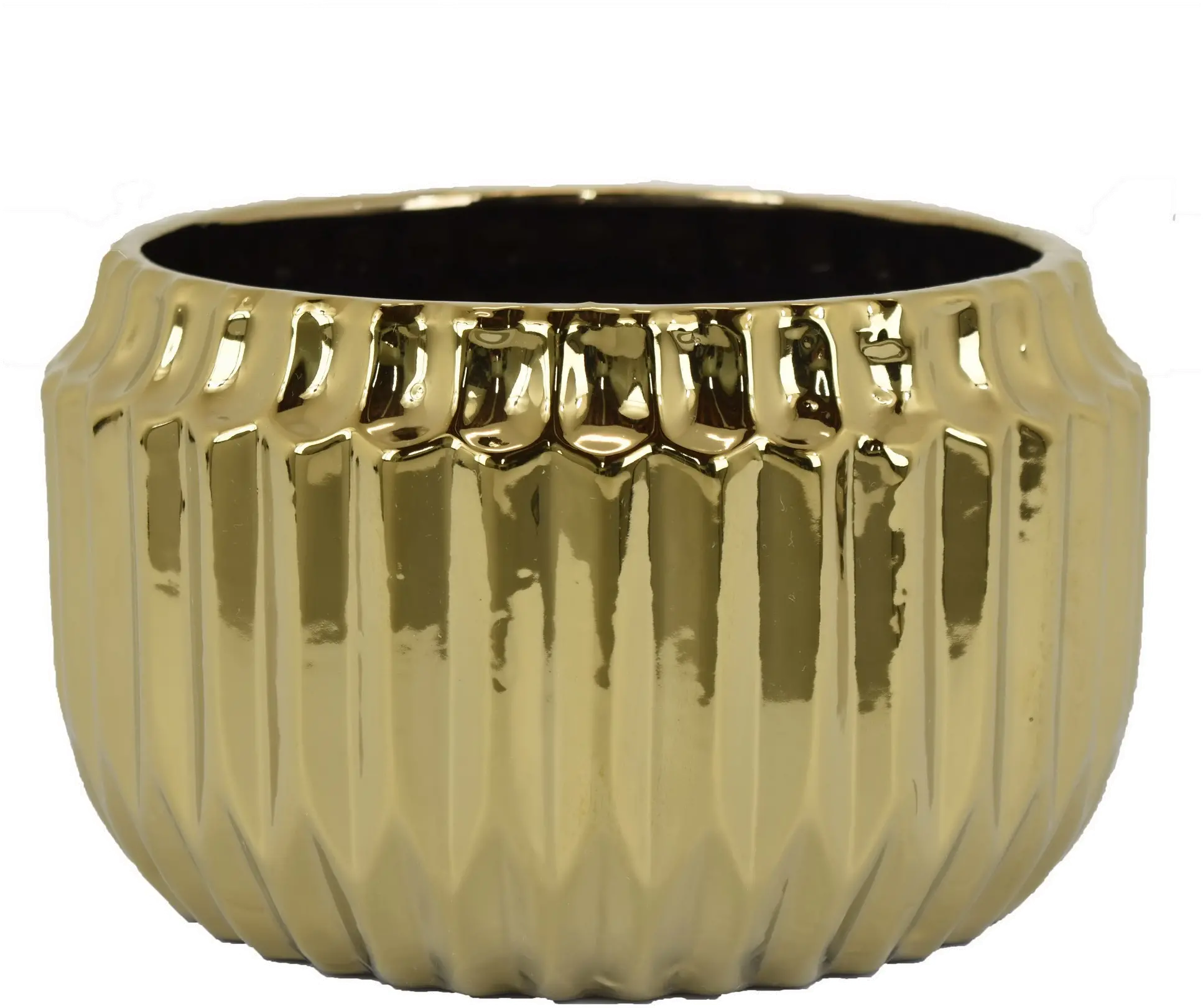 10  Gold Ceramic Textured Bowl-1