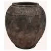 Rustic Dark Brown Textured Planter