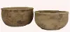 Round Rustic Planters Set of 2