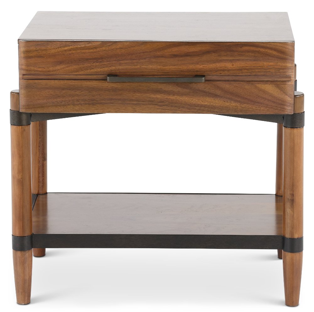 Tranquility Walnut Brown Nightstand
