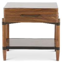 Tranquility Walnut Brown Nightstand