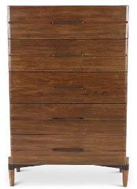 Tranquility Walnut Brown Chest of Drawers