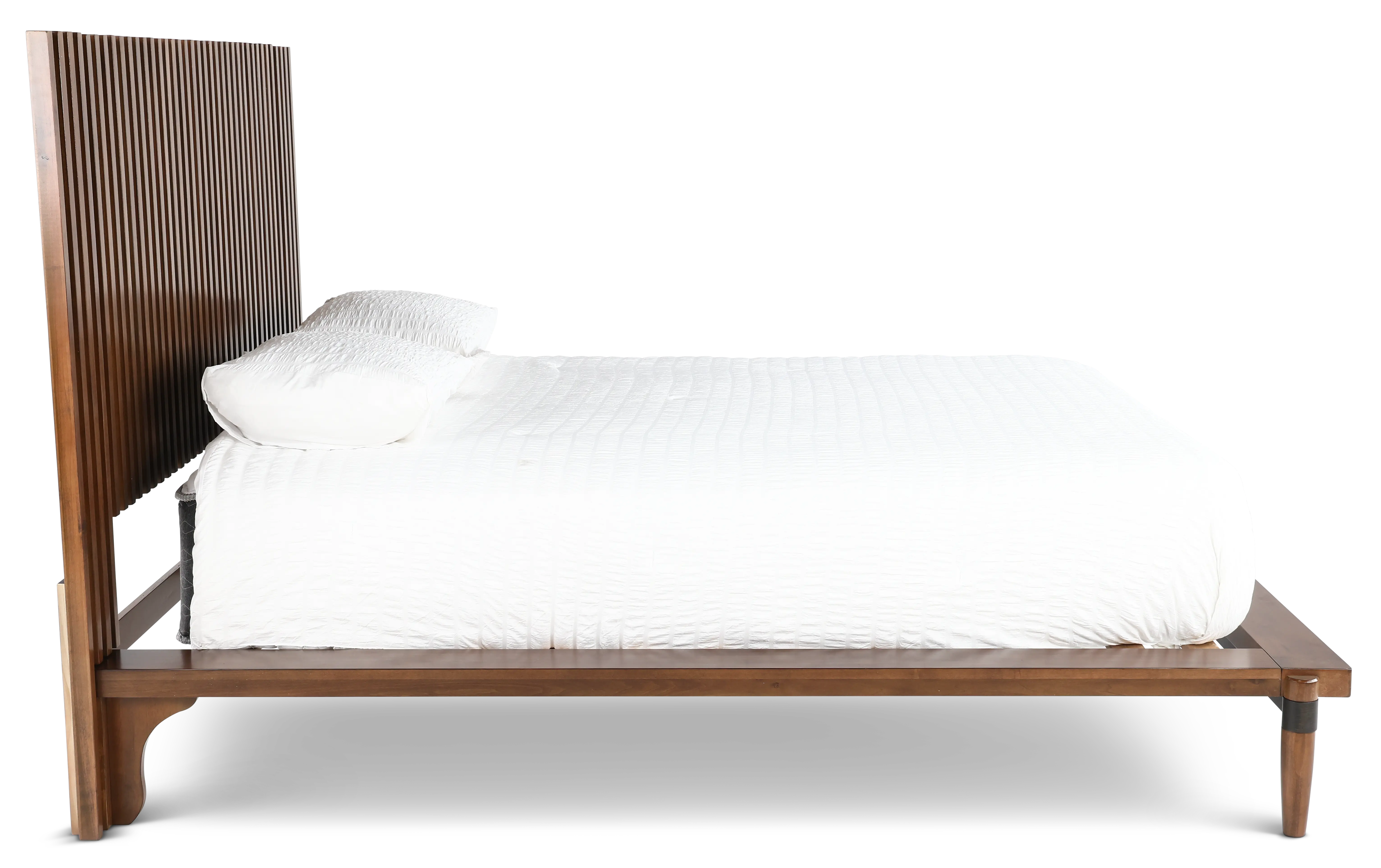 Tranquility Walnut Brown Queen Platform Bed-5