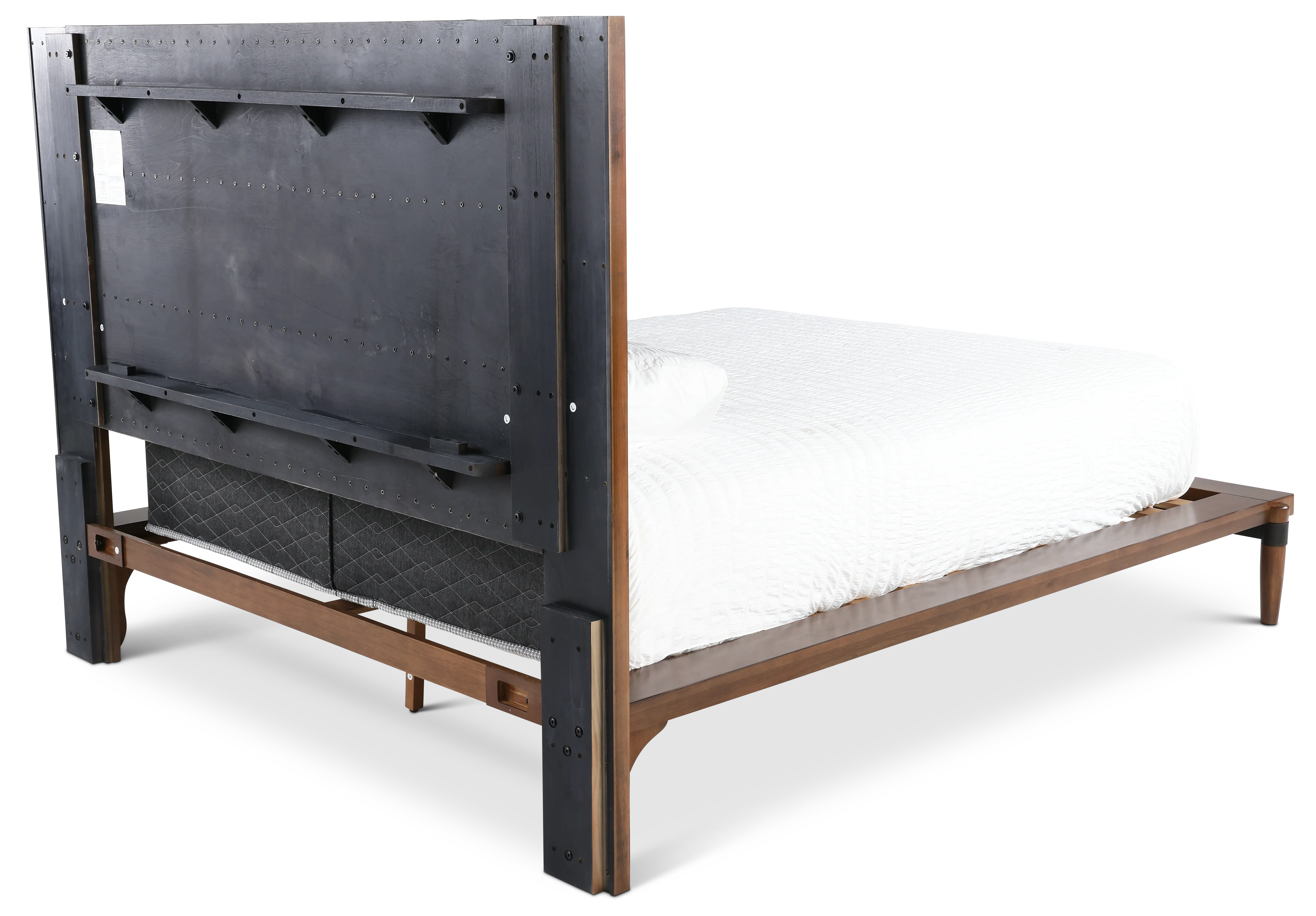 Tranquility Walnut Brown Queen Platform Bed-6