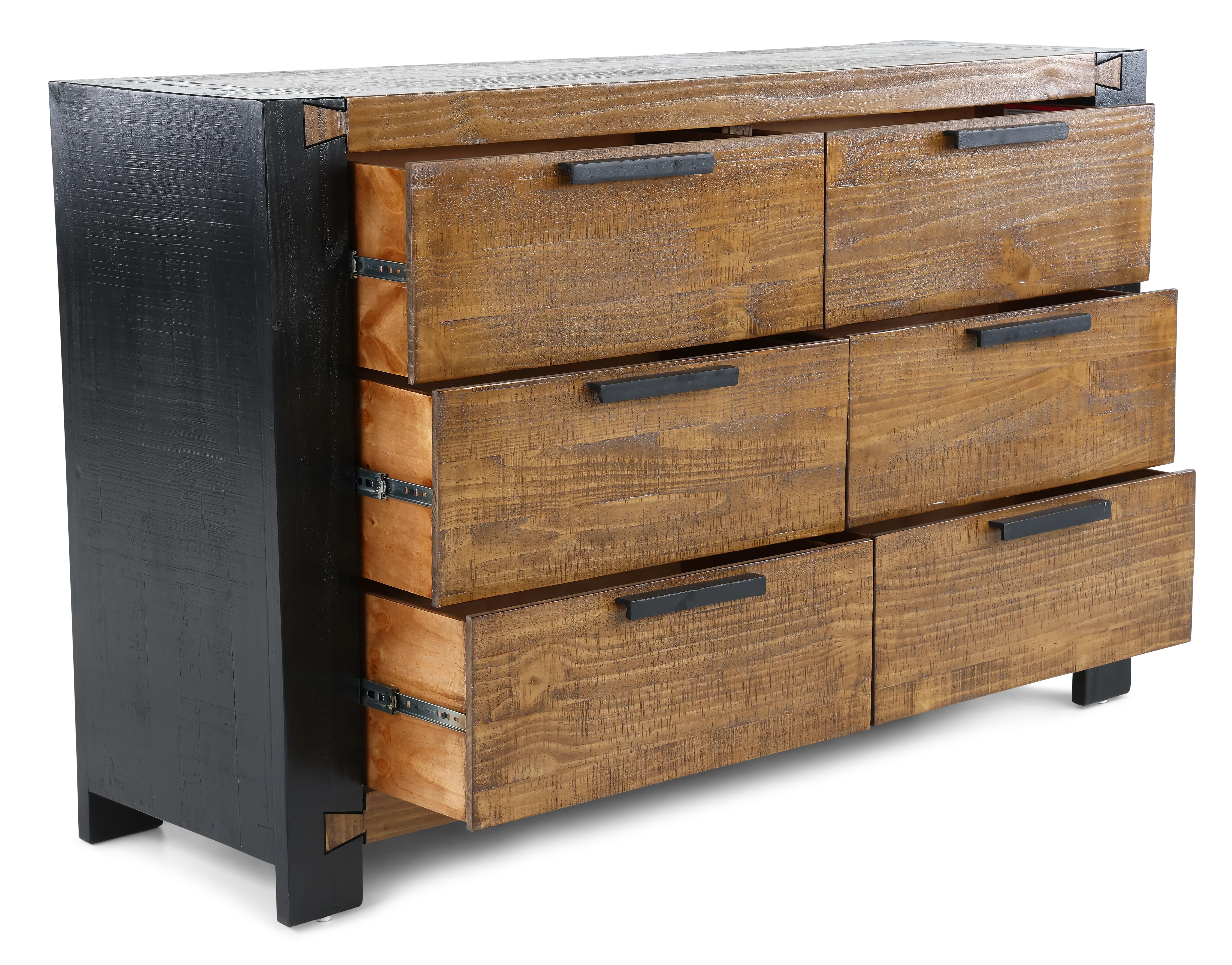 Pacifico Caramel and Black Dresser-3