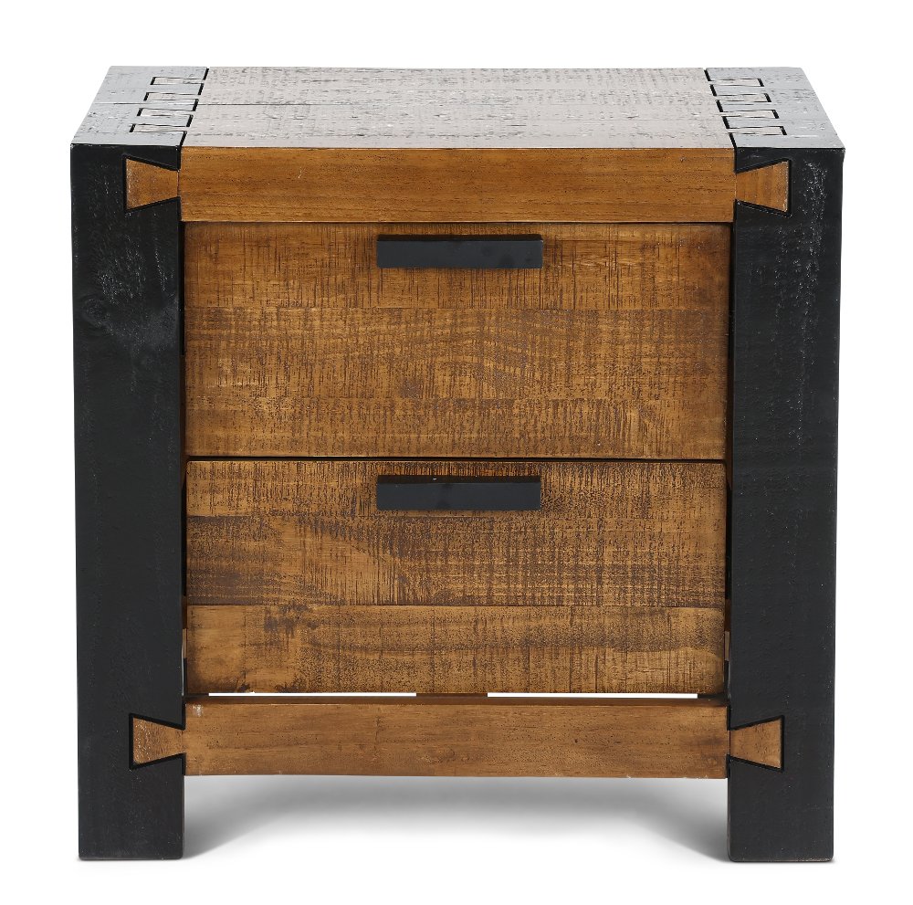 Pacifico Caramel and Black Nightstand