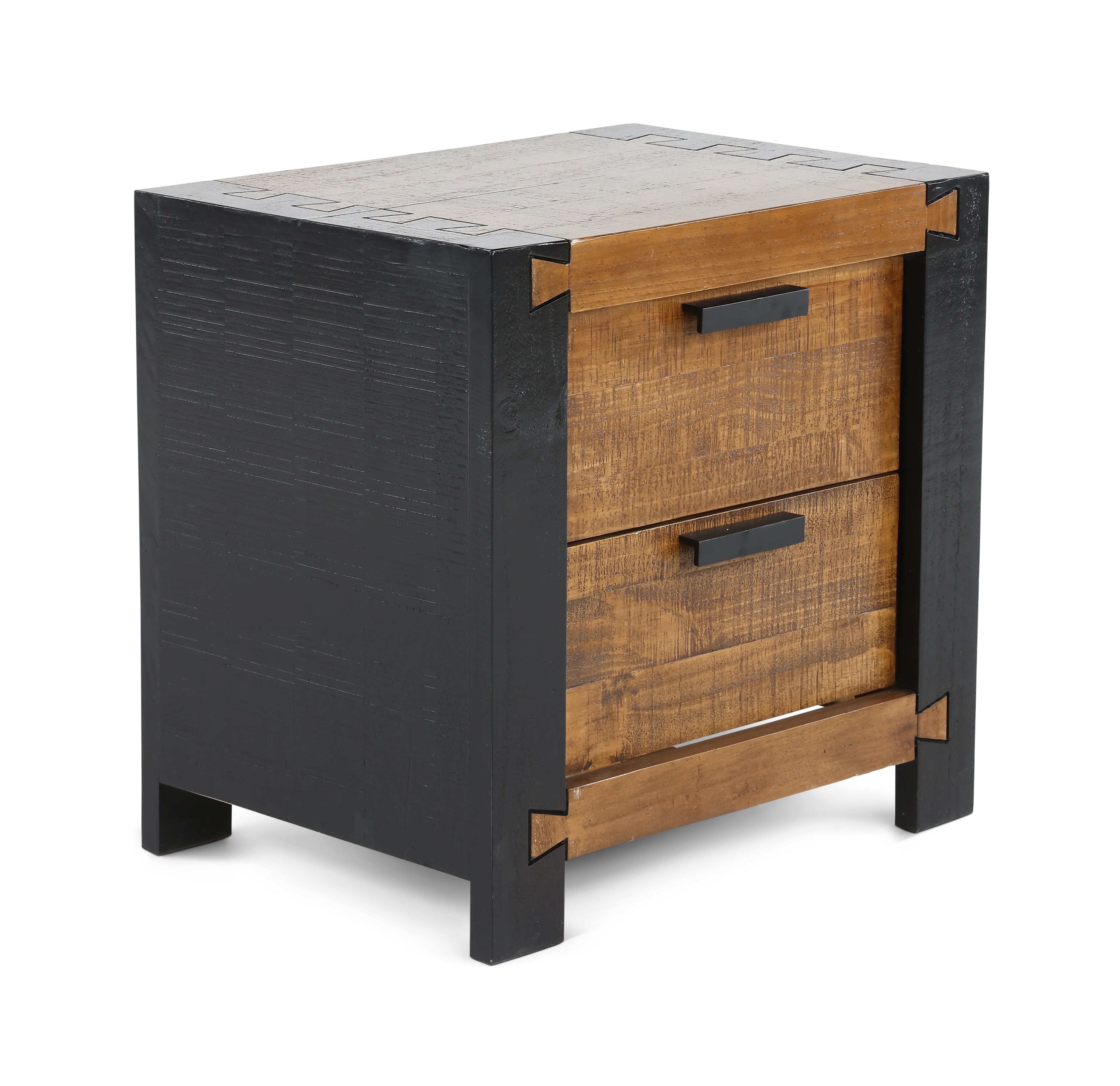 Pacifico Caramel and Black Nightstand-3