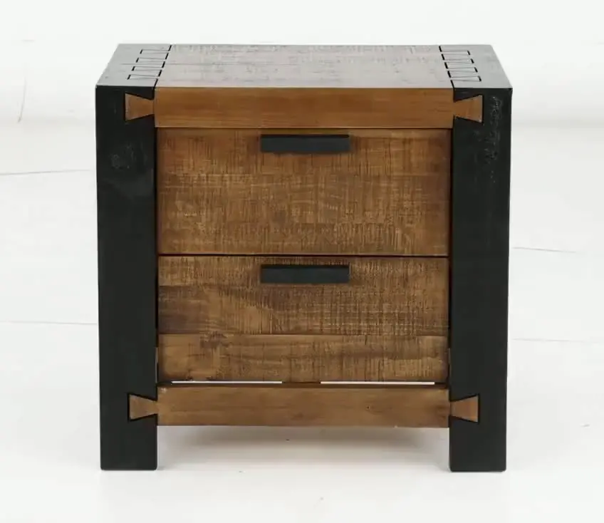 Pacifico Caramel and Black Nightstand-7
