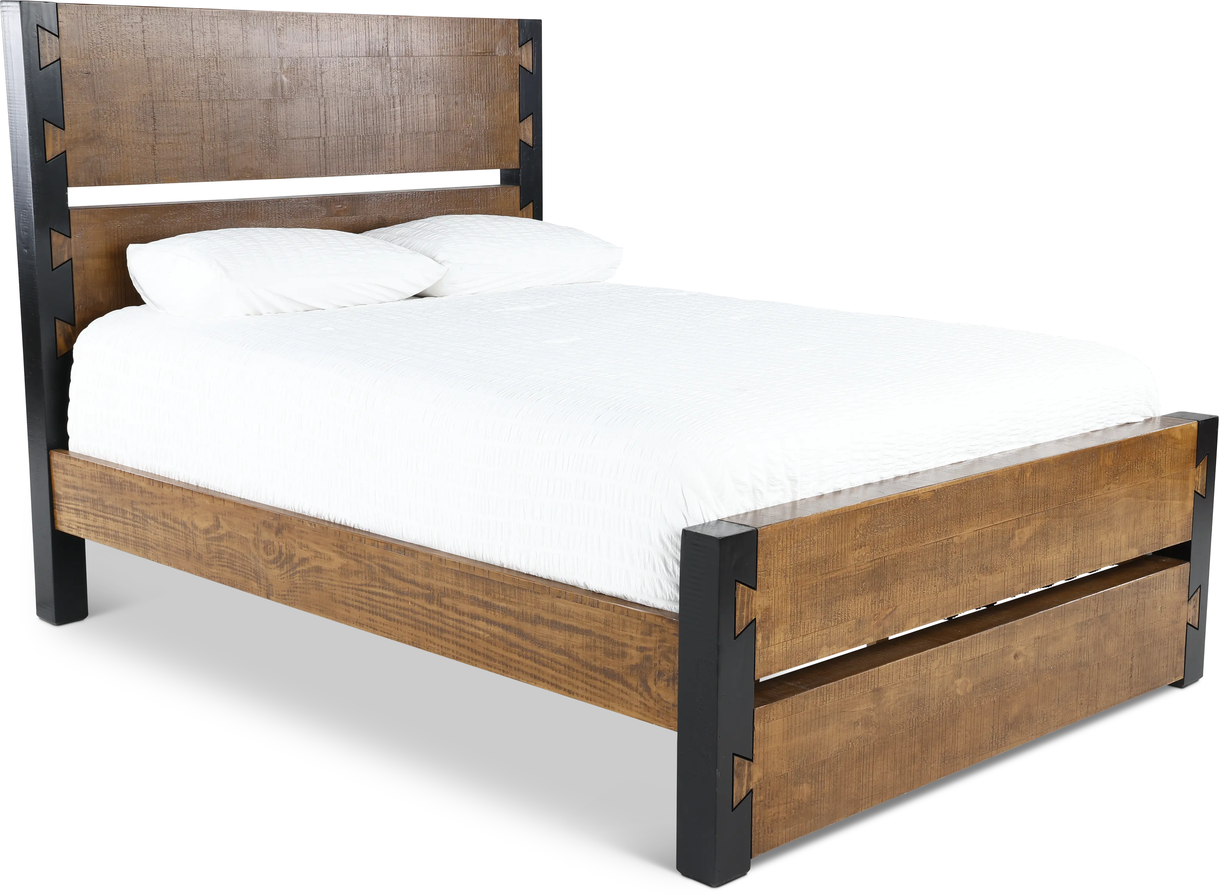 Pacifico Caramel and Black Queen Bed-2