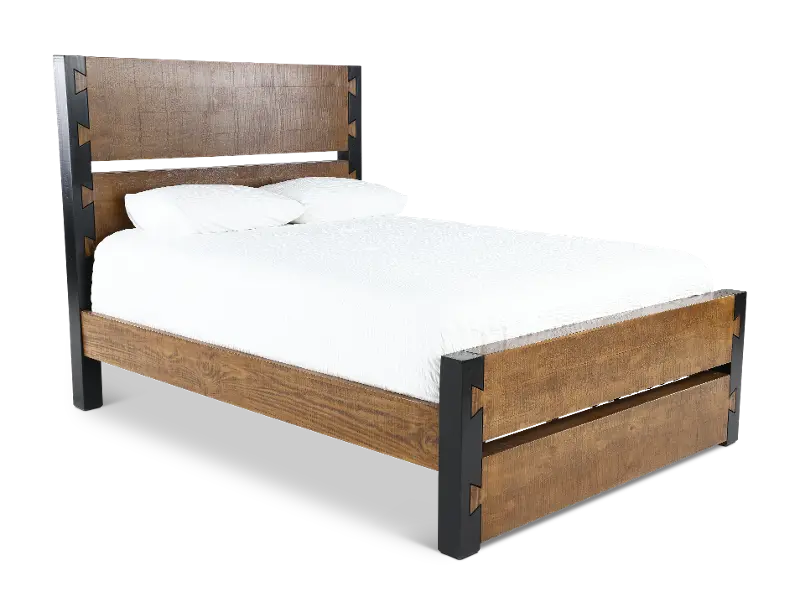 Pacifico Caramel and Black King Bed