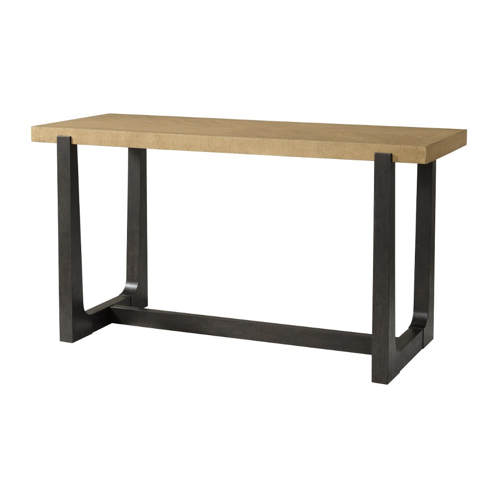 Sudbury Natural and Dark Brown Bar Height Dining Table