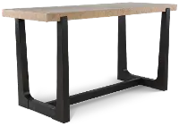 Sudbury Natural and Dark Brown Bar Height Dining Table