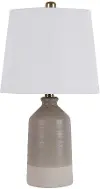 Gray Ceramic Table Lamp