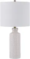 24.75  Ceramic White Table Lamp
