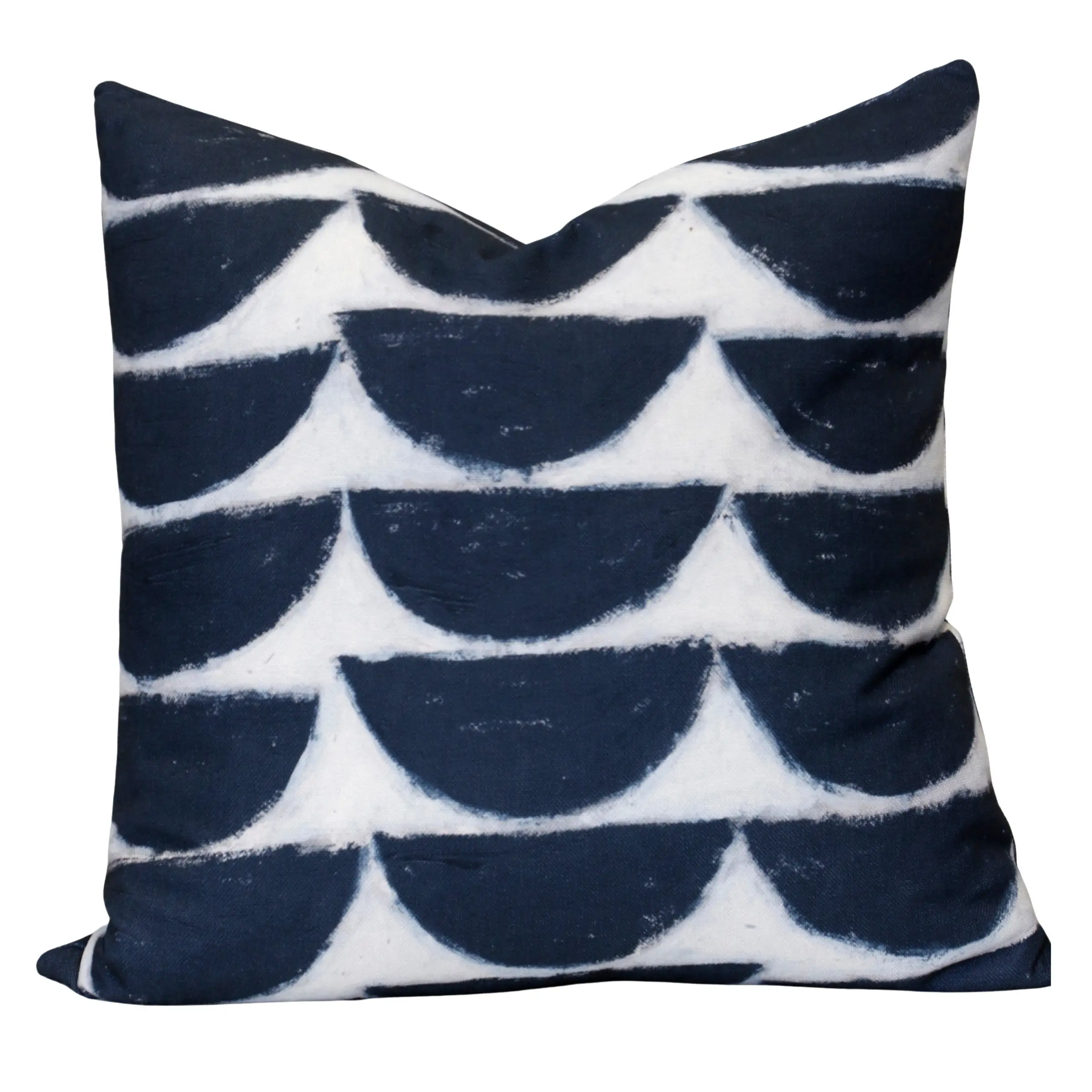 Norman Wyatt White and Black Down Accent Pillow-1