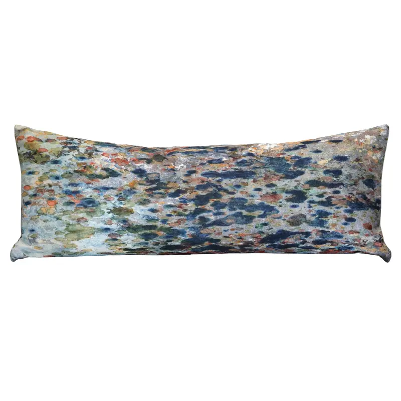 Norman Wyatt Blue Down Lumbar Pillow
