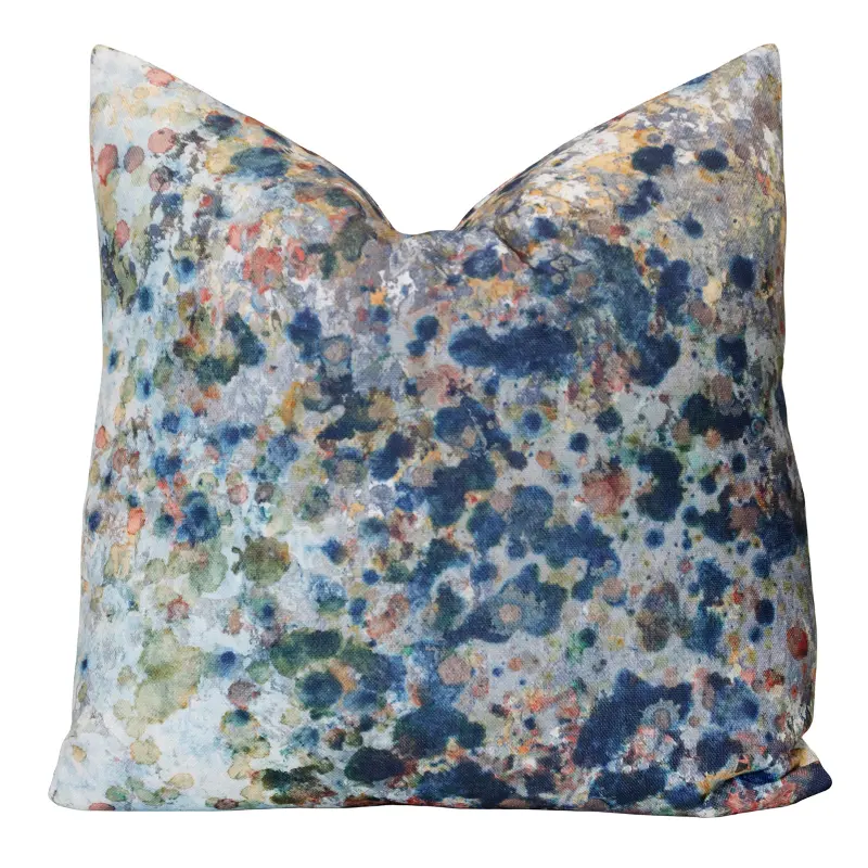 Norman Wyatt Blue Down Accent Pillow