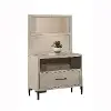 Wallburg Off-White Nightstand with Back Panel