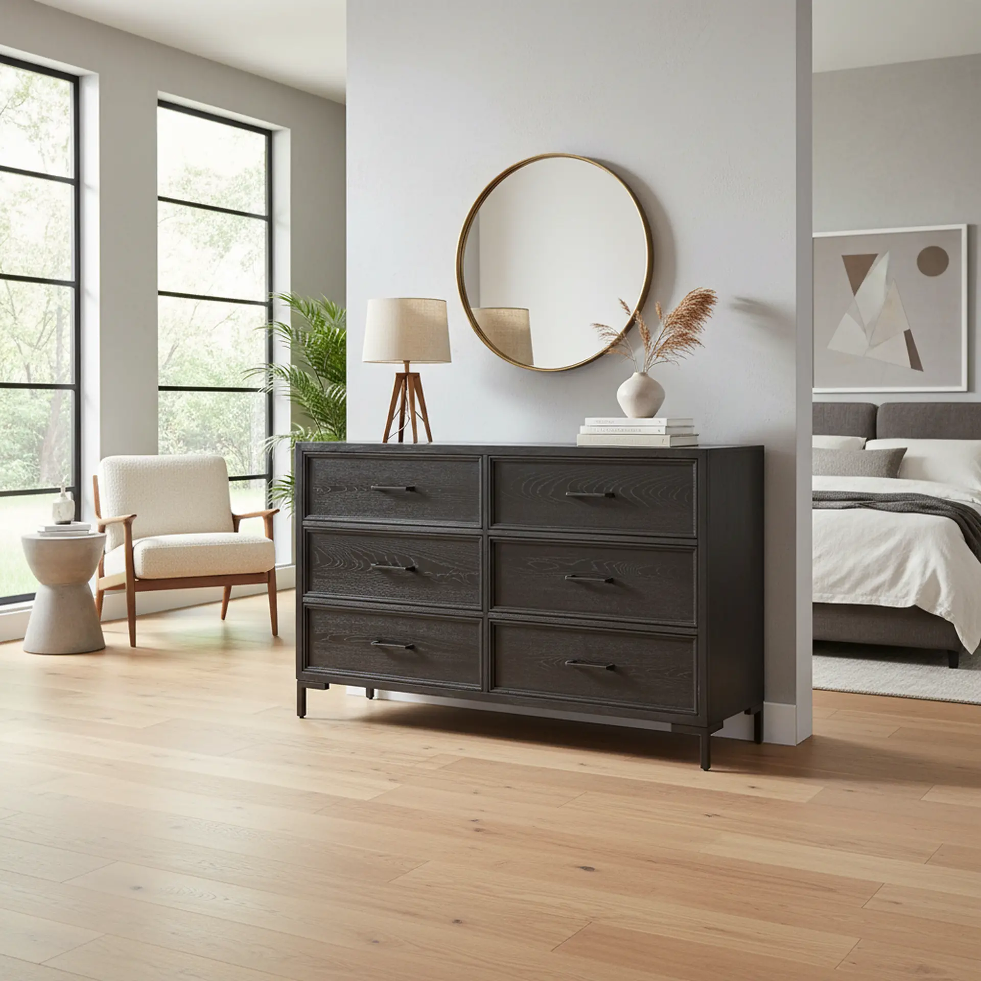 Wallburg Dark Brown Dresser-2