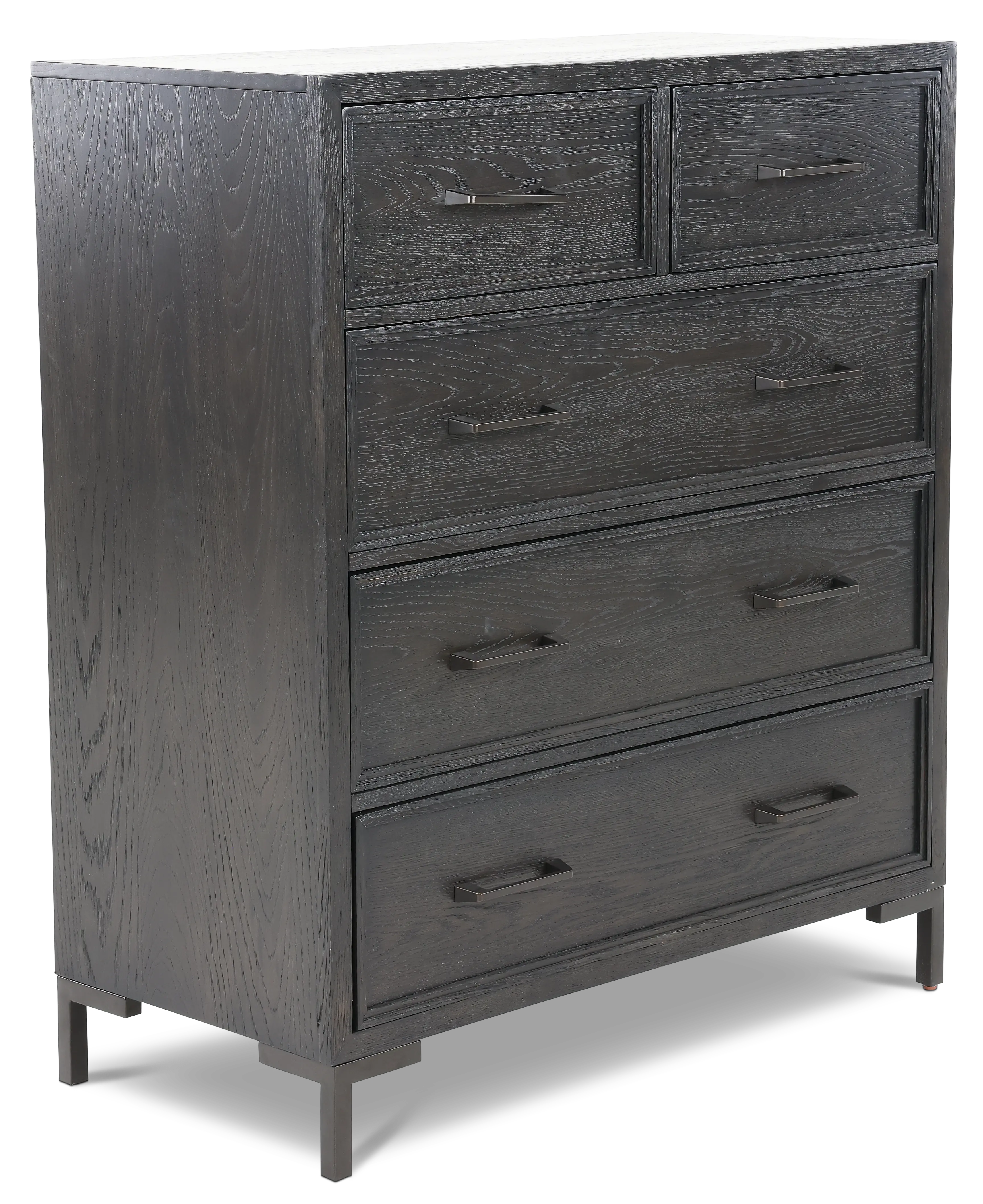 Wallburg Dark Brown Chest of Drawers-4