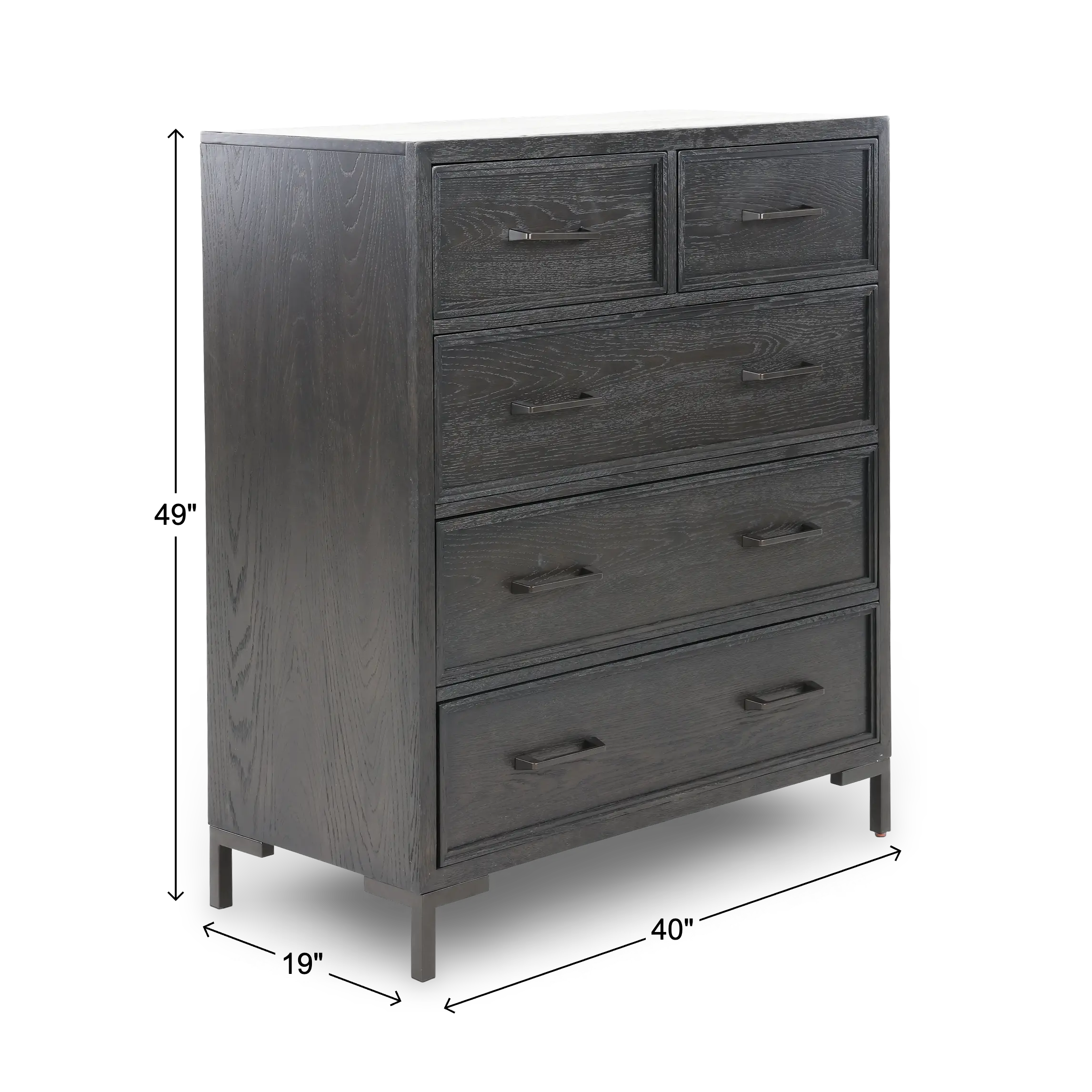 Wallburg Dark Brown Chest of Drawers-3