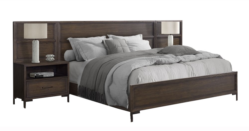 Wallburg Dark Brown Queen Platform Wall Bed