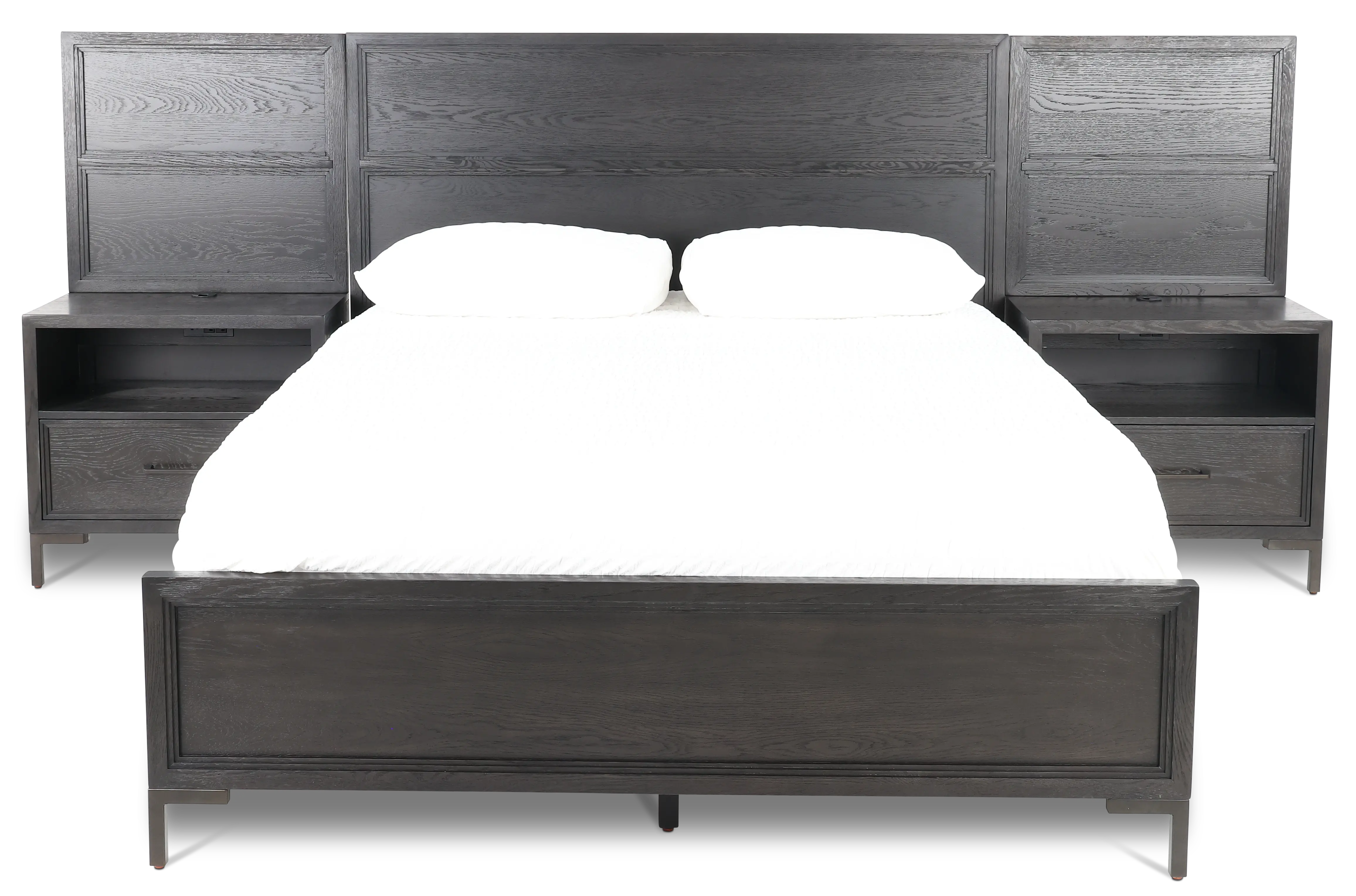 Wallburg Dark Brown Queen Platform Wall Bed-4