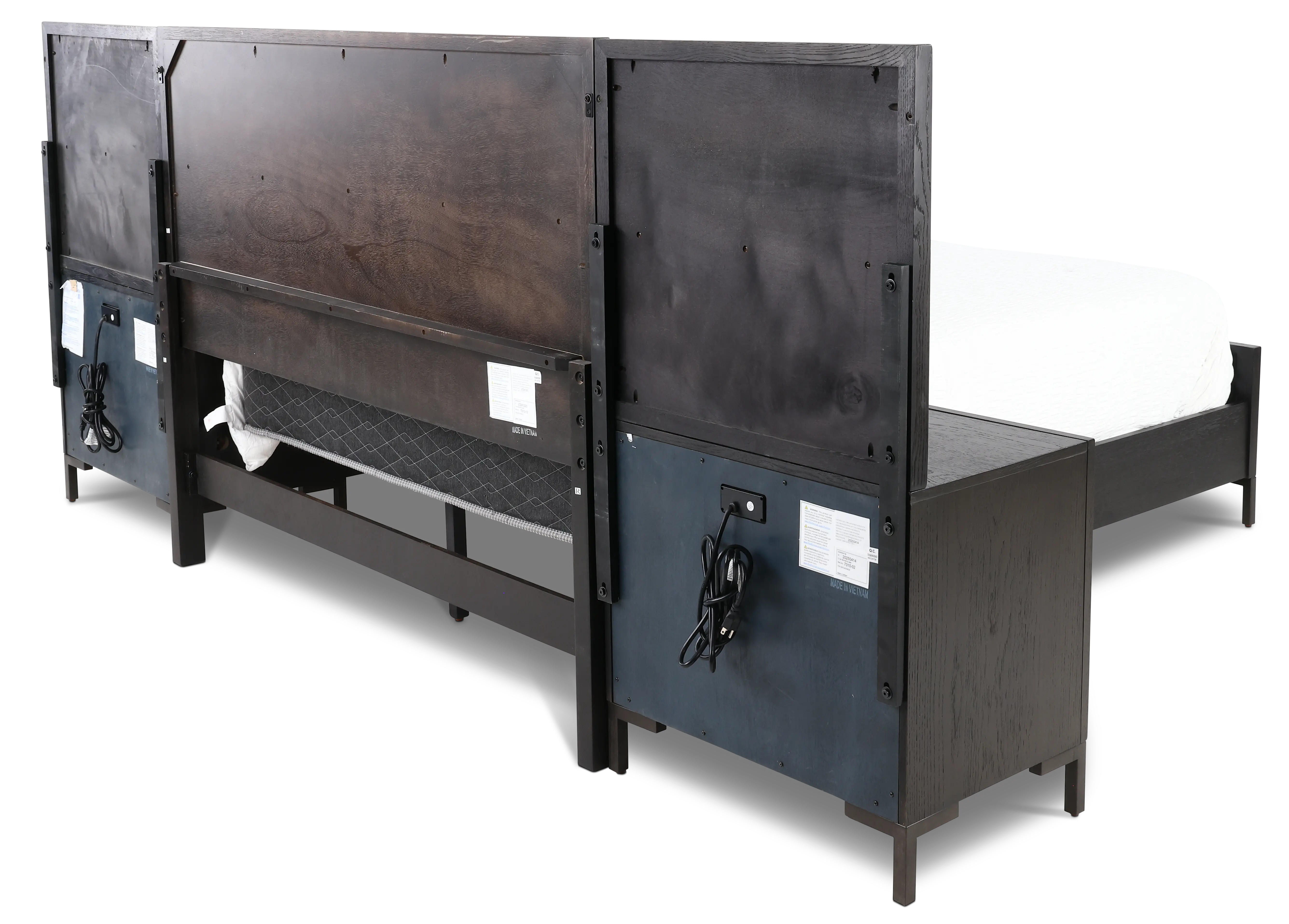 Wallburg Dark Brown King Platform Wall Bed-7