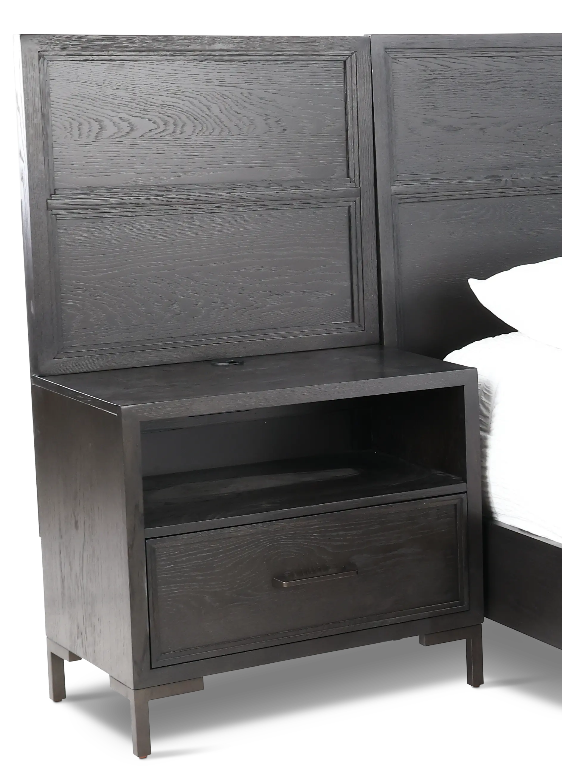 Wallburg Dark Brown King Platform Wall Bed-8