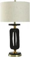 32  Optical Black Table Lamp