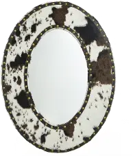 Faux Cowhide Wall Mirror