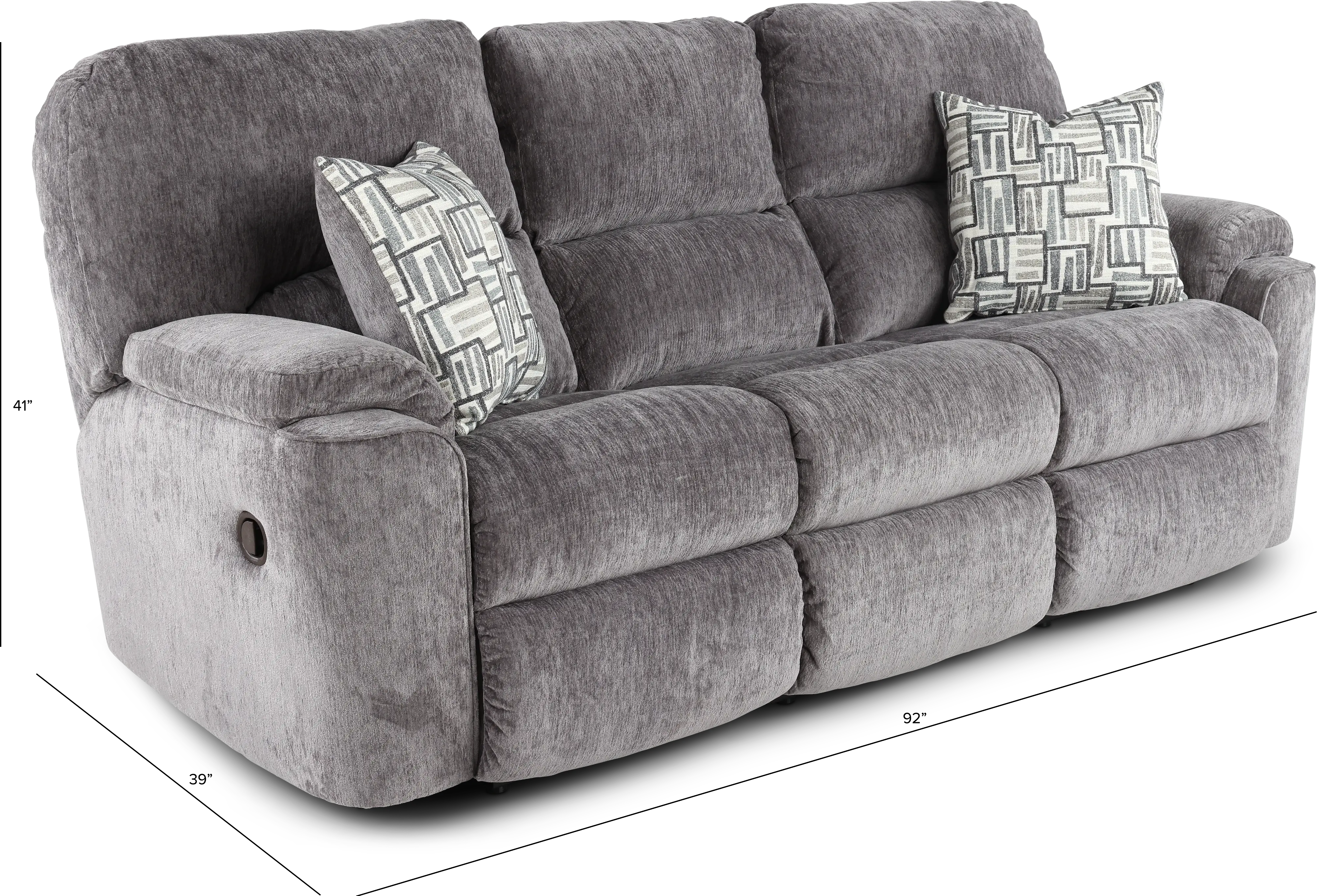 Payday Mink Reclining Sofa-3
